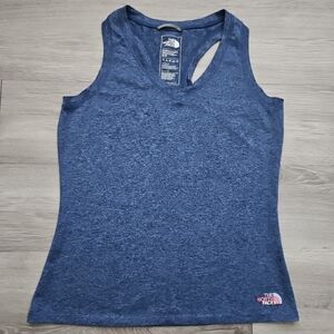The North Face Women's Heather Blue V Neck Tank Top Size Small